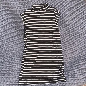 black and white striped tank